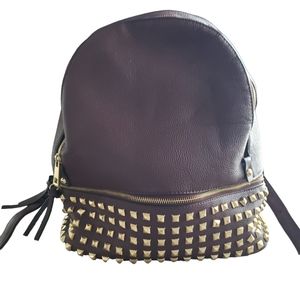 Women's Mini Backpack. 3 Zippers. Maroon color.  Like new!